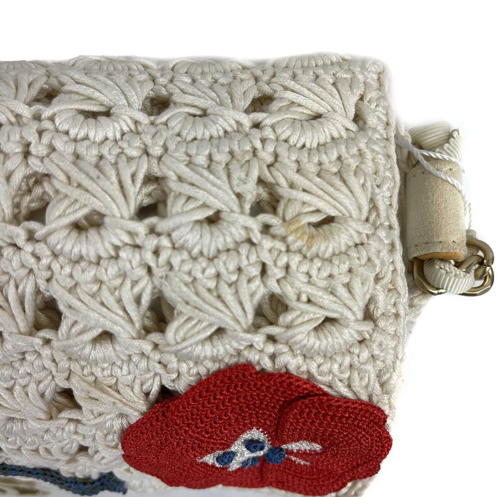 CHANEL - Runway Crochet Camellia Flap Bag - Spring 2010 - Ivory