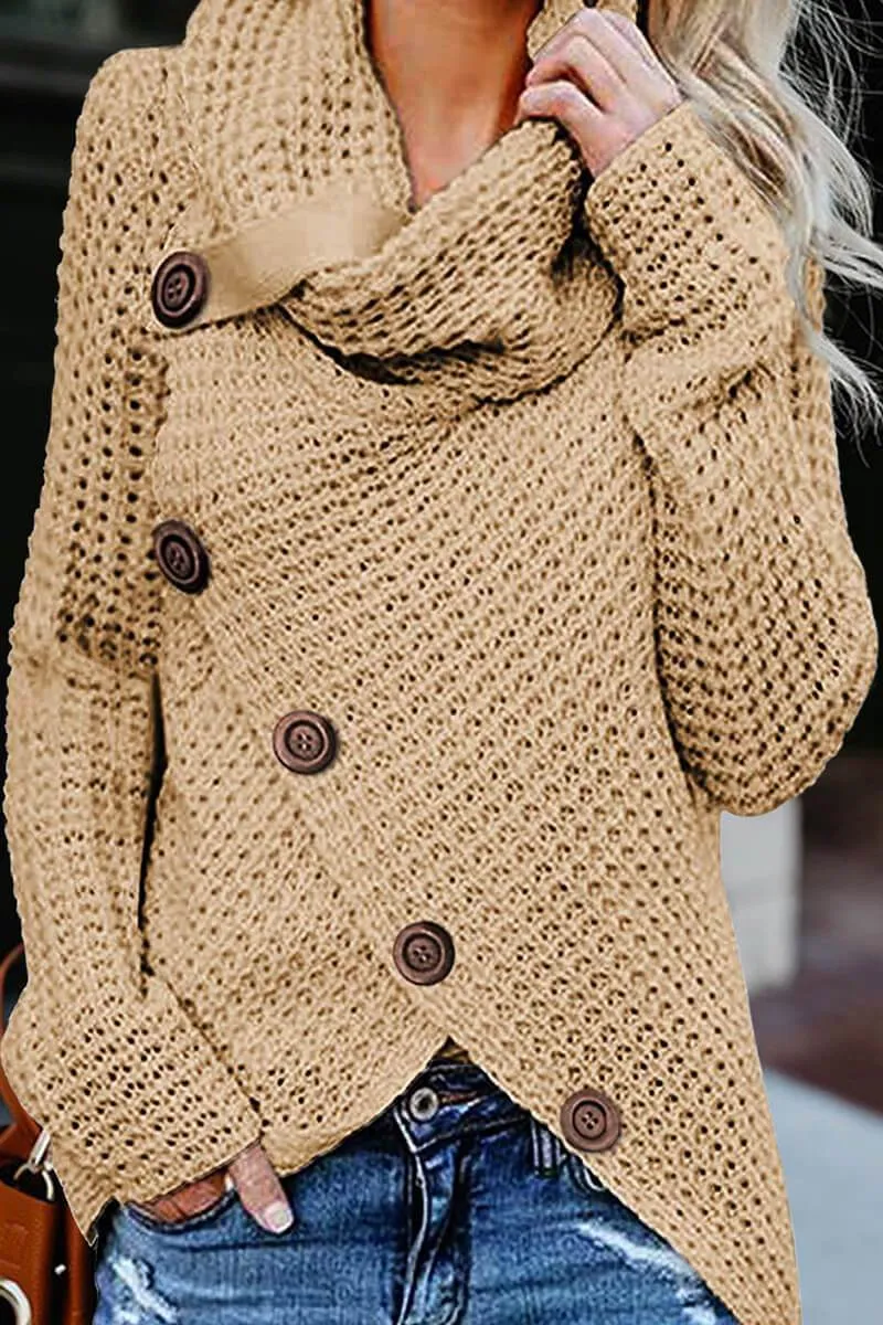 Chicindress Irregular Winter Shawl Sweater(5 Colors)