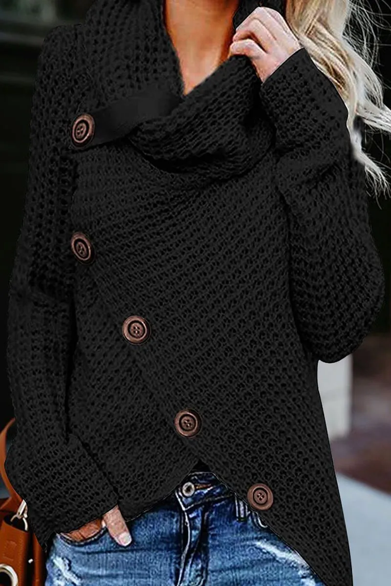 Chicindress Irregular Winter Shawl Sweater(5 Colors)