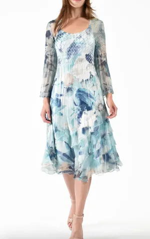 Chiffon Wide Sleeve Dress