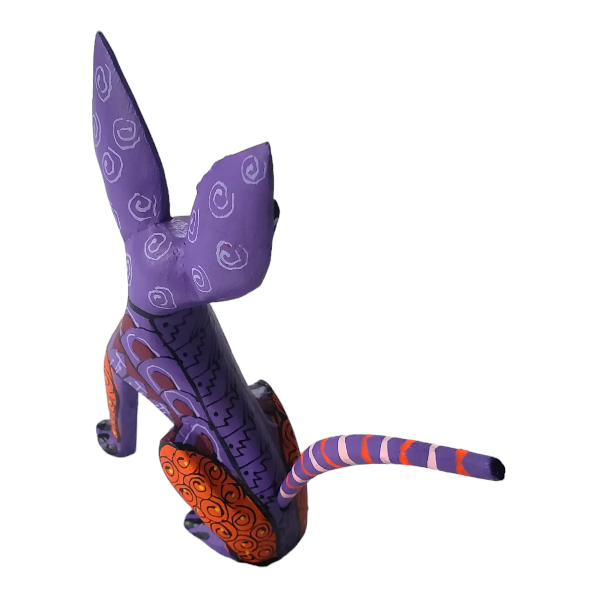 Chihuahua Dog Alebrije Wood Carving Oaxacan Folk Art
