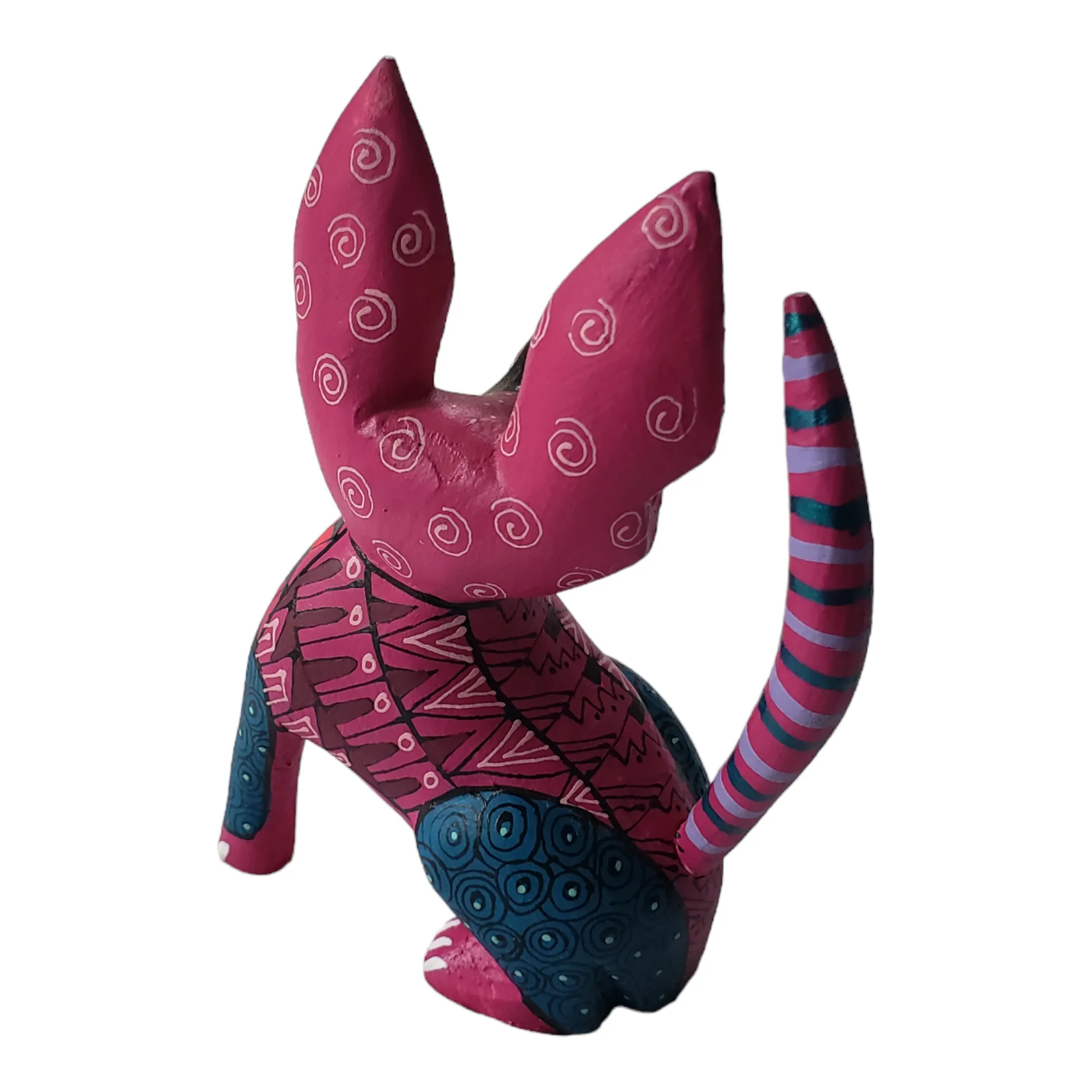 Chihuahua Dog Alebrije Wood Carving Oaxacan Folk Art