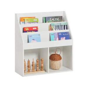 Children Kids Bookcase Storage Display Rack Organizer Holder White