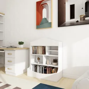 Children's Multi-Functional 7 Shelf Bookcase Storage Display Rack