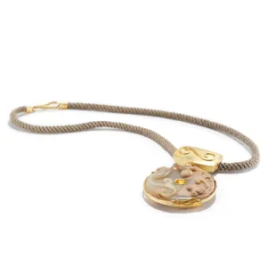Chinese Jade Disk Necklace
