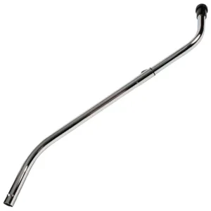 Chromed Steel Telescopic S-Wand with Knuckle - 1.5 Inch (38mm)