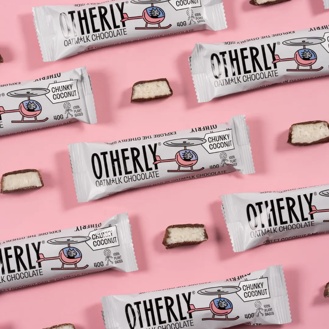 Chunky Coconut Bar Coated in Oatm*lk Chocolate 15 x 40g