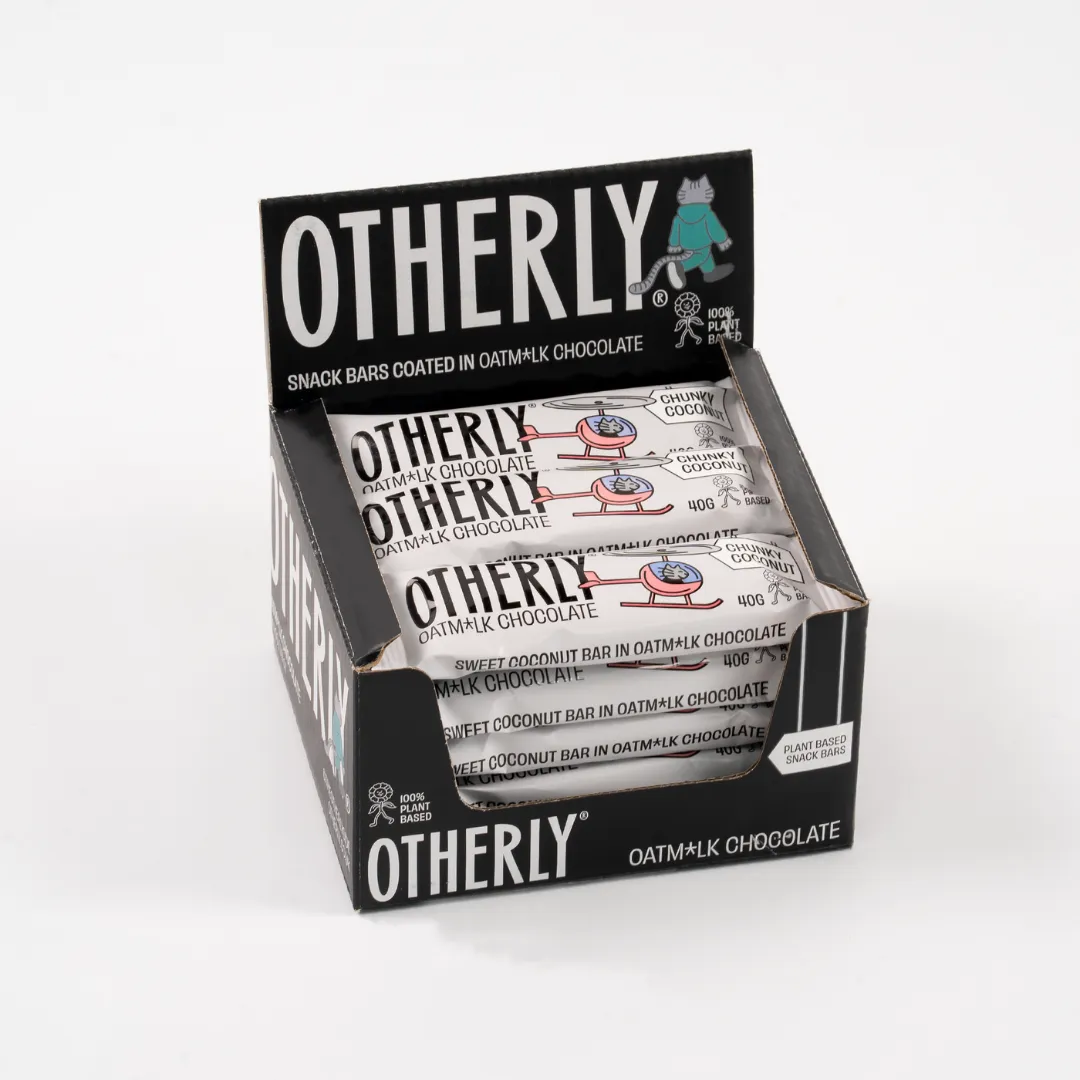 Chunky Coconut Bar Coated in Oatm*lk Chocolate 15 x 40g
