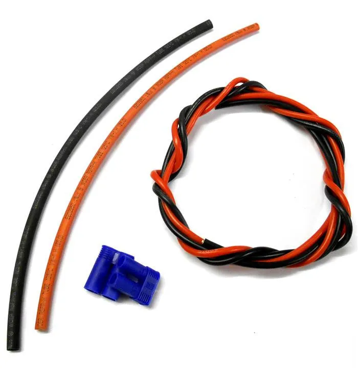 CL3A EC5 Male Female 20cm 8mm Heatshrink   50cm 10AWG Black Red Battery Repair 1