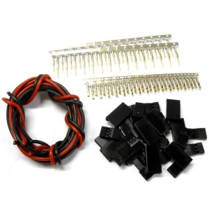 CL9MF10 JST Male Female Connectors x 10 & 1m 18AWG Black Red Battery Repair 6v