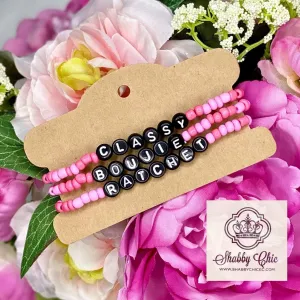Classy Bougie Ratchet bracelet set