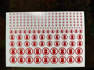 Clearance Decal Set - Crimson Fists