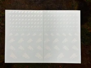 Clearance Decal Set - Lizard Heads - White
