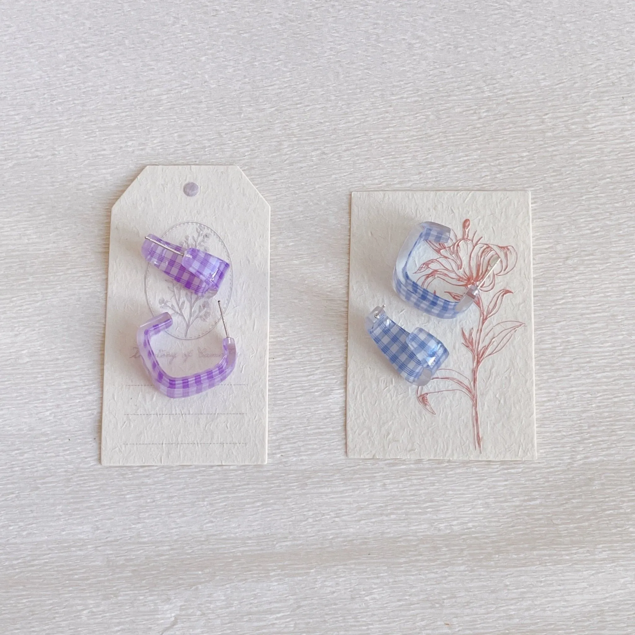 [Clearance] Gingham Earrings (3 Colors)