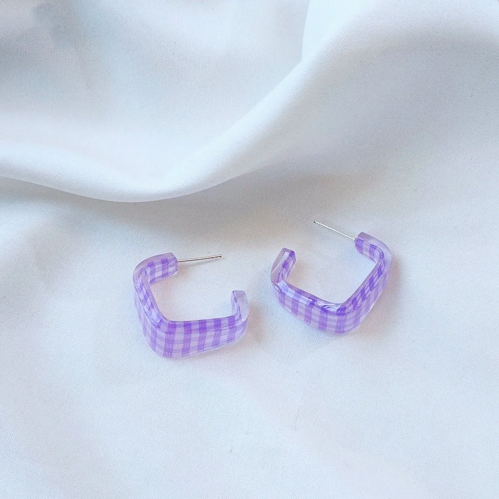 [Clearance] Gingham Earrings (3 Colors)