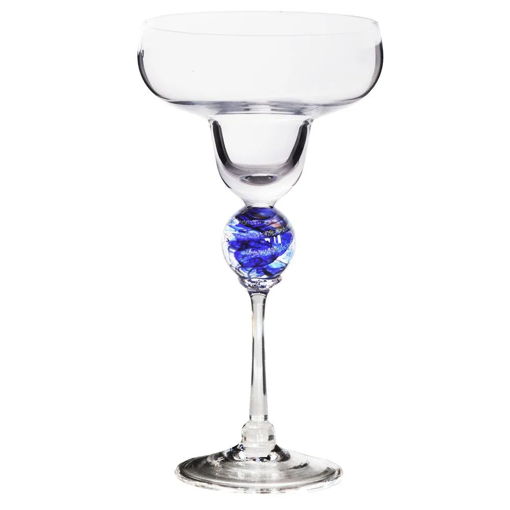 Cobalt Planet Margarita Glass