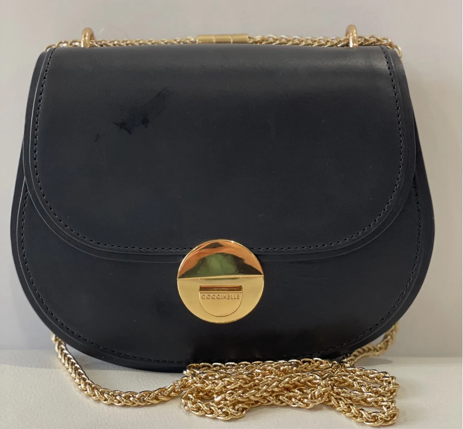 COCCINELLE Black Leather Violaine Minibag