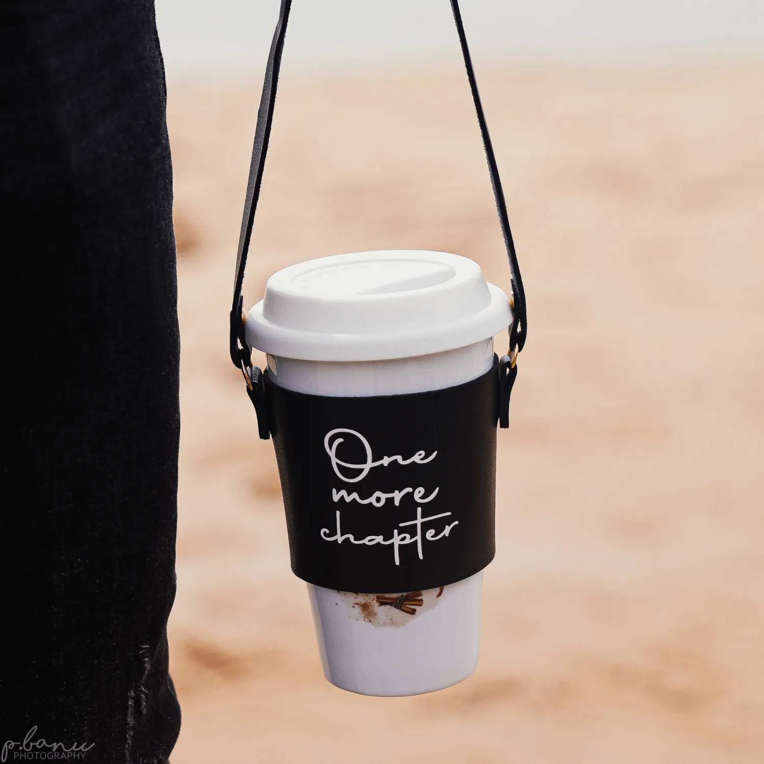 Coffee Cup Sleeve - Strap - One More Chapter