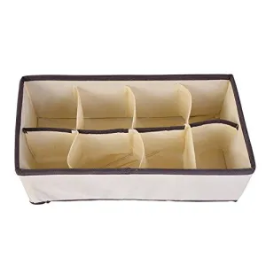 Collocation-Online Organizers Boxes For Underwear Bra Scarfs Socks Bra Storage Box Drawer Closet Home Storage,8 grids