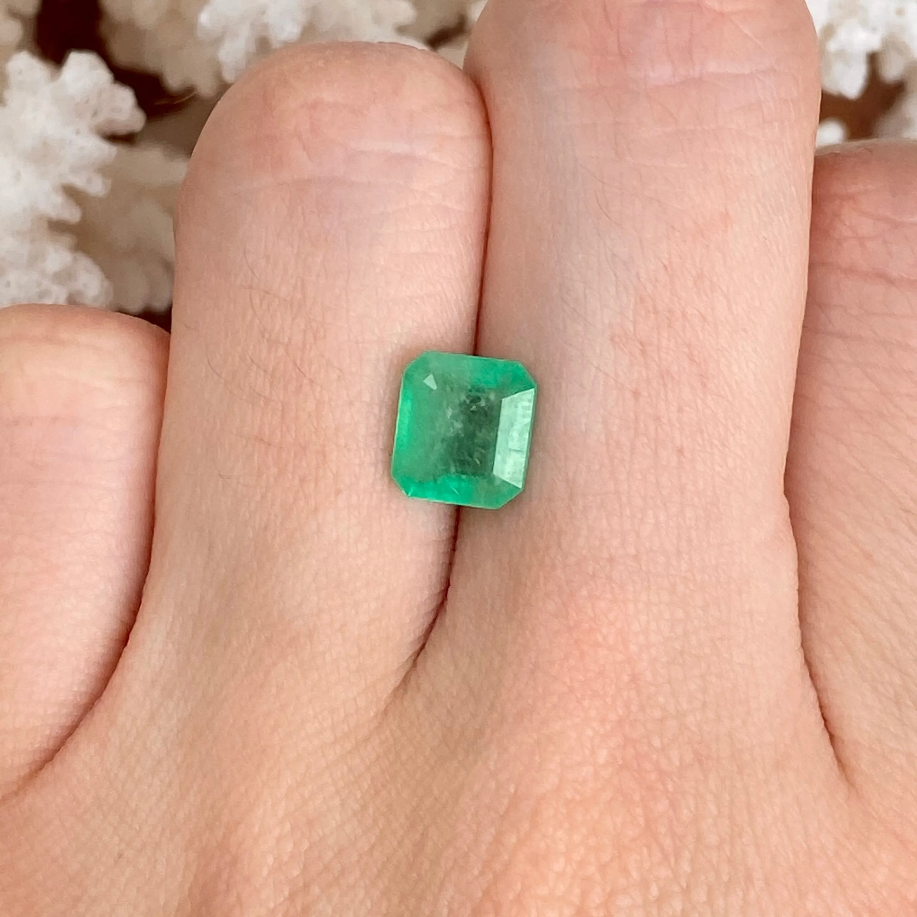 Colombian Emerald Cut Loose Emerald 1.79 CT