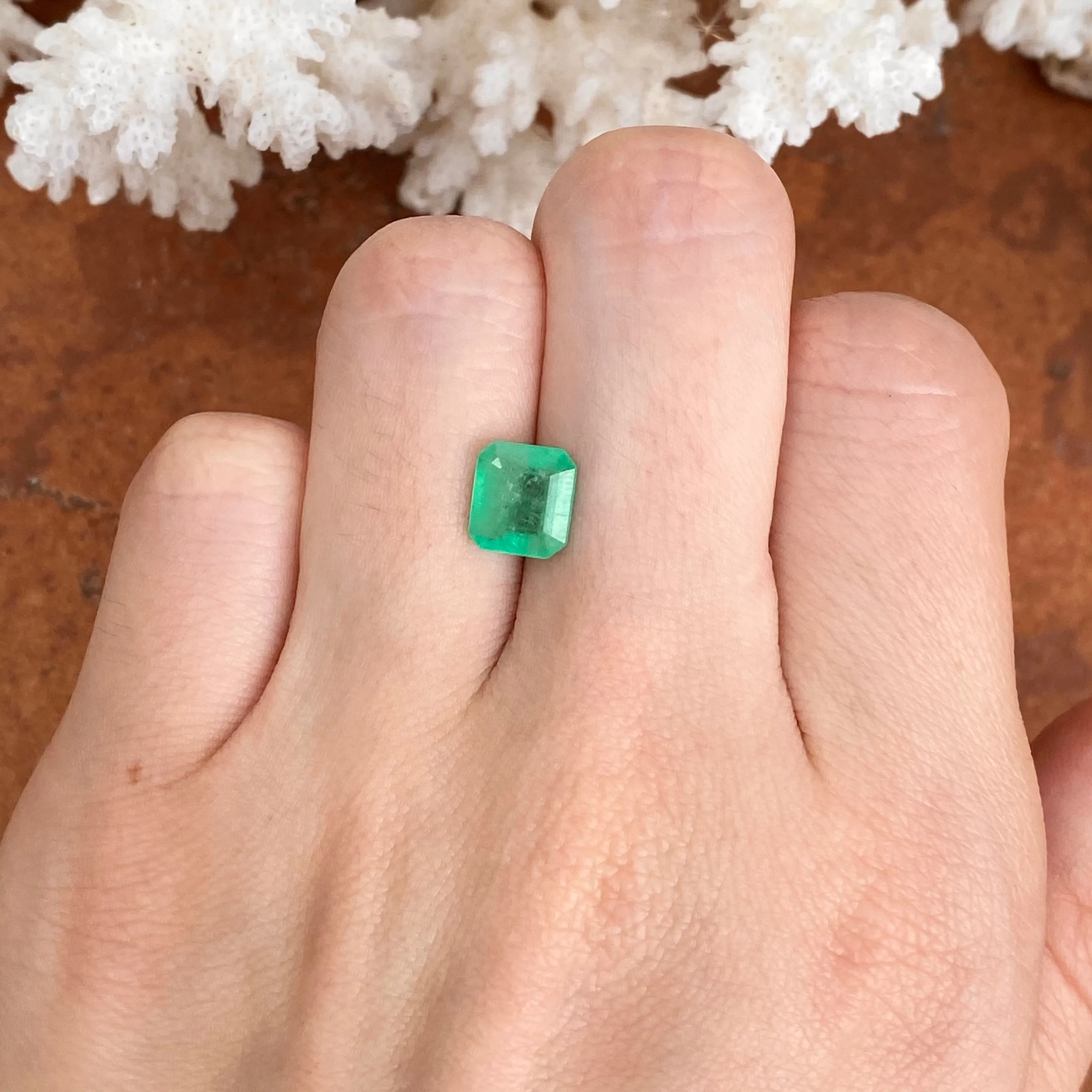 Colombian Emerald Cut Loose Emerald 1.79 CT