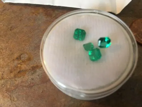 Colombian Emerald Cut Loose Emerald .38 CT