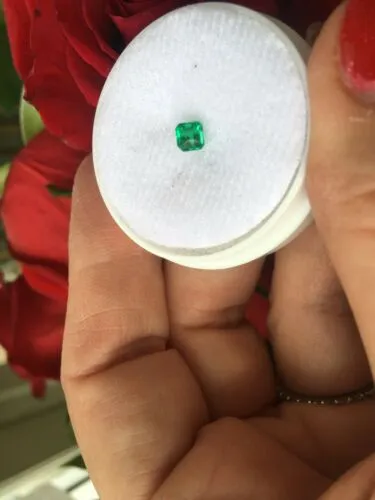Colombian Emerald Cut Loose Emerald .38 CT