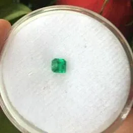 Colombian Emerald Cut Loose Emerald .38 CT