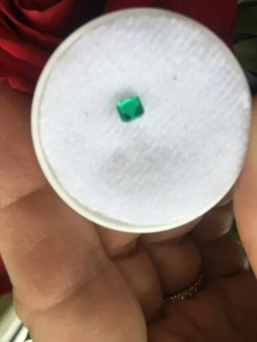 Colombian Emerald Cut Loose Emerald .38 CT