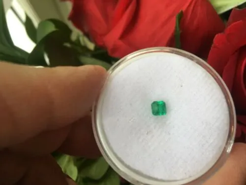 Colombian Emerald Cut Loose Emerald .38 CT
