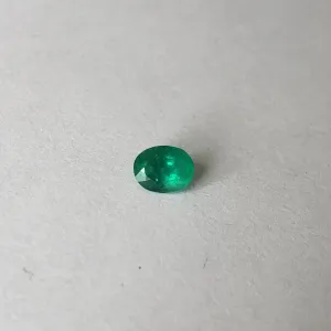 Colombian Oval Emerald Cut Loose Emerald .60 CT