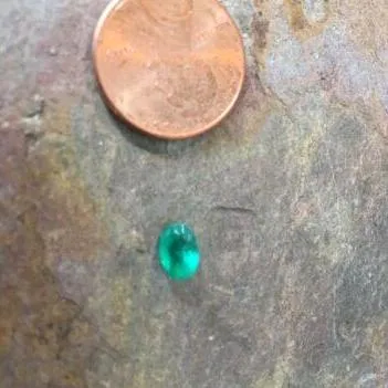 Colombian Oval Emerald Cut Loose Emerald .60 CT