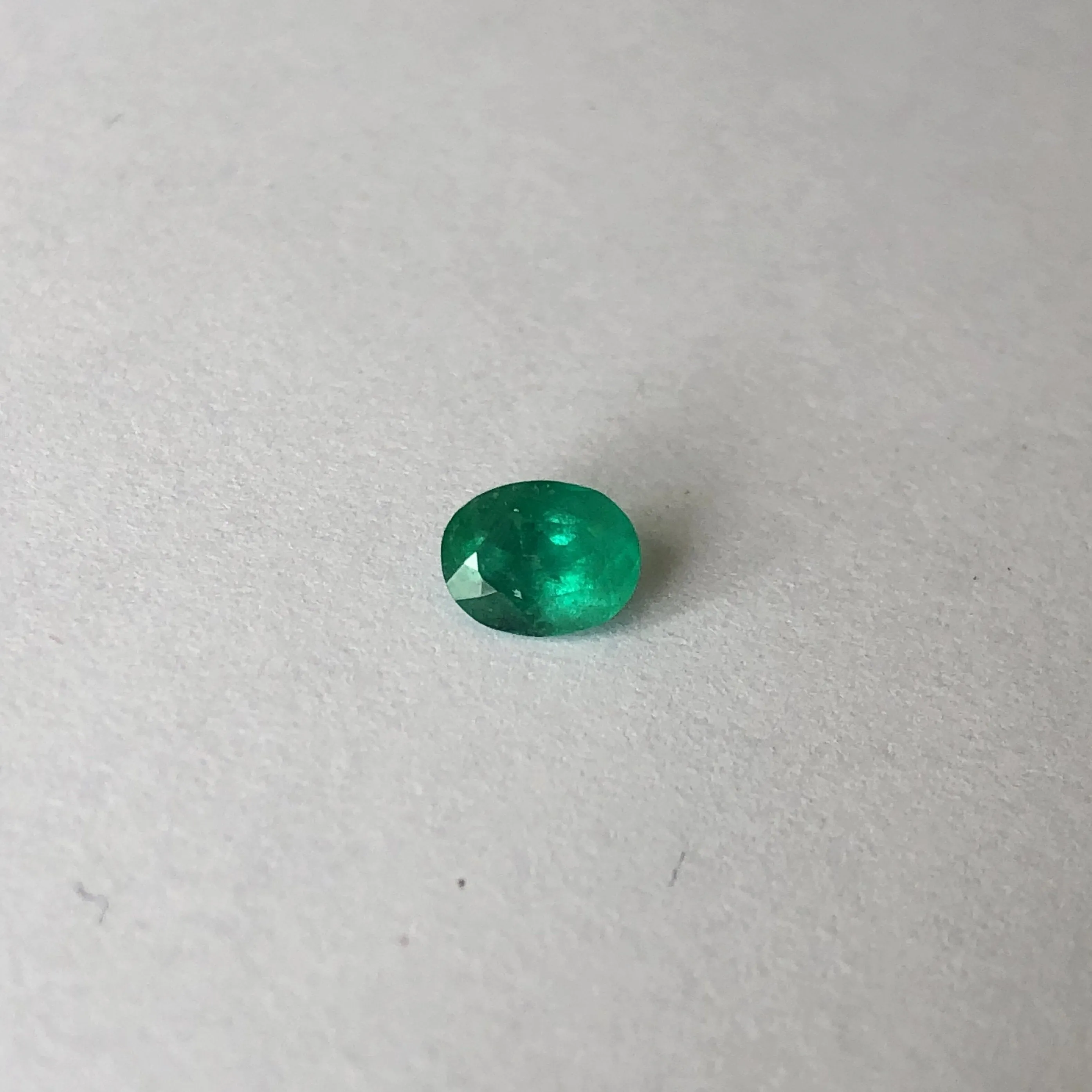 Colombian Oval Emerald Cut Loose Emerald .60 CT