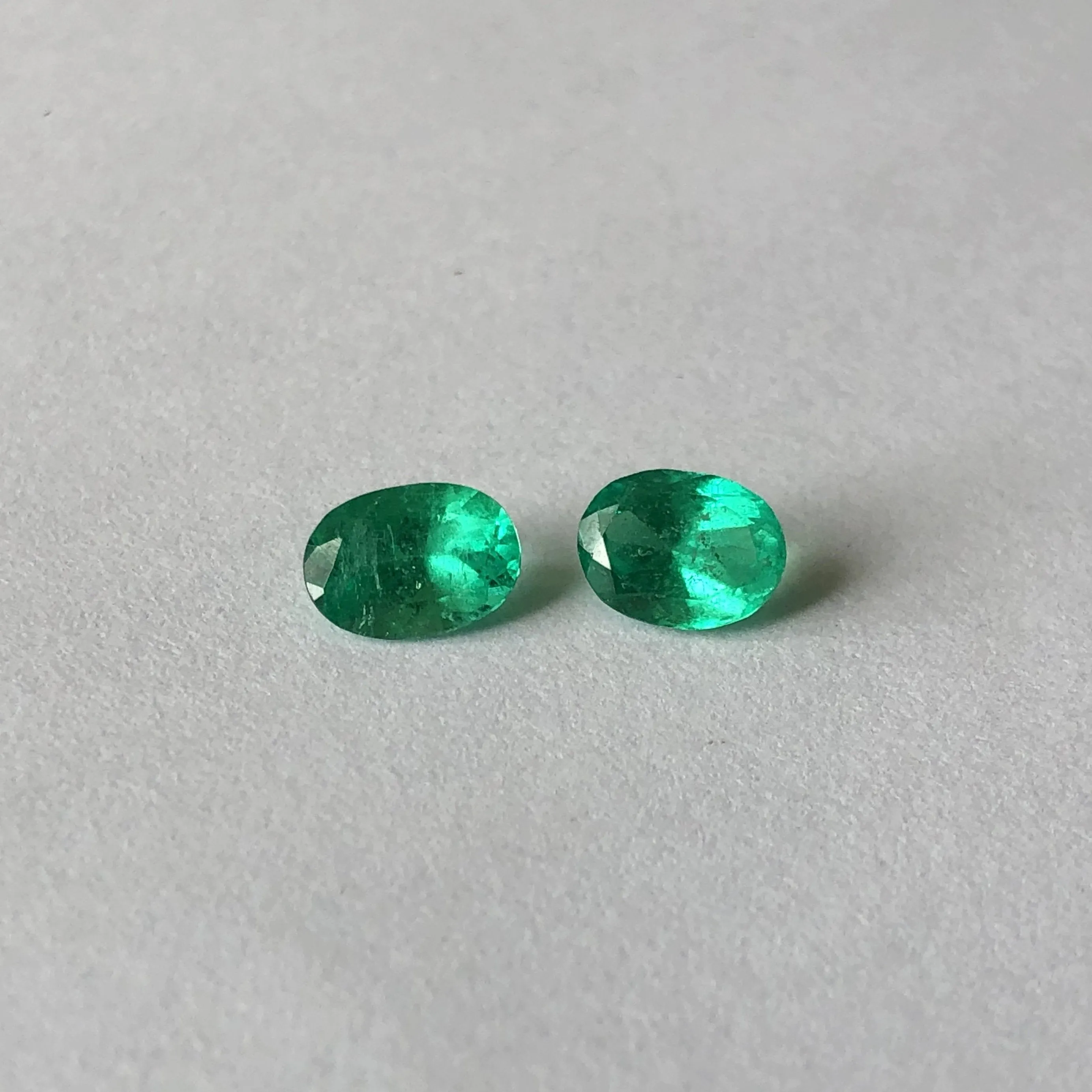 Colombian Oval Loose Emerald Pair 1.42 CT