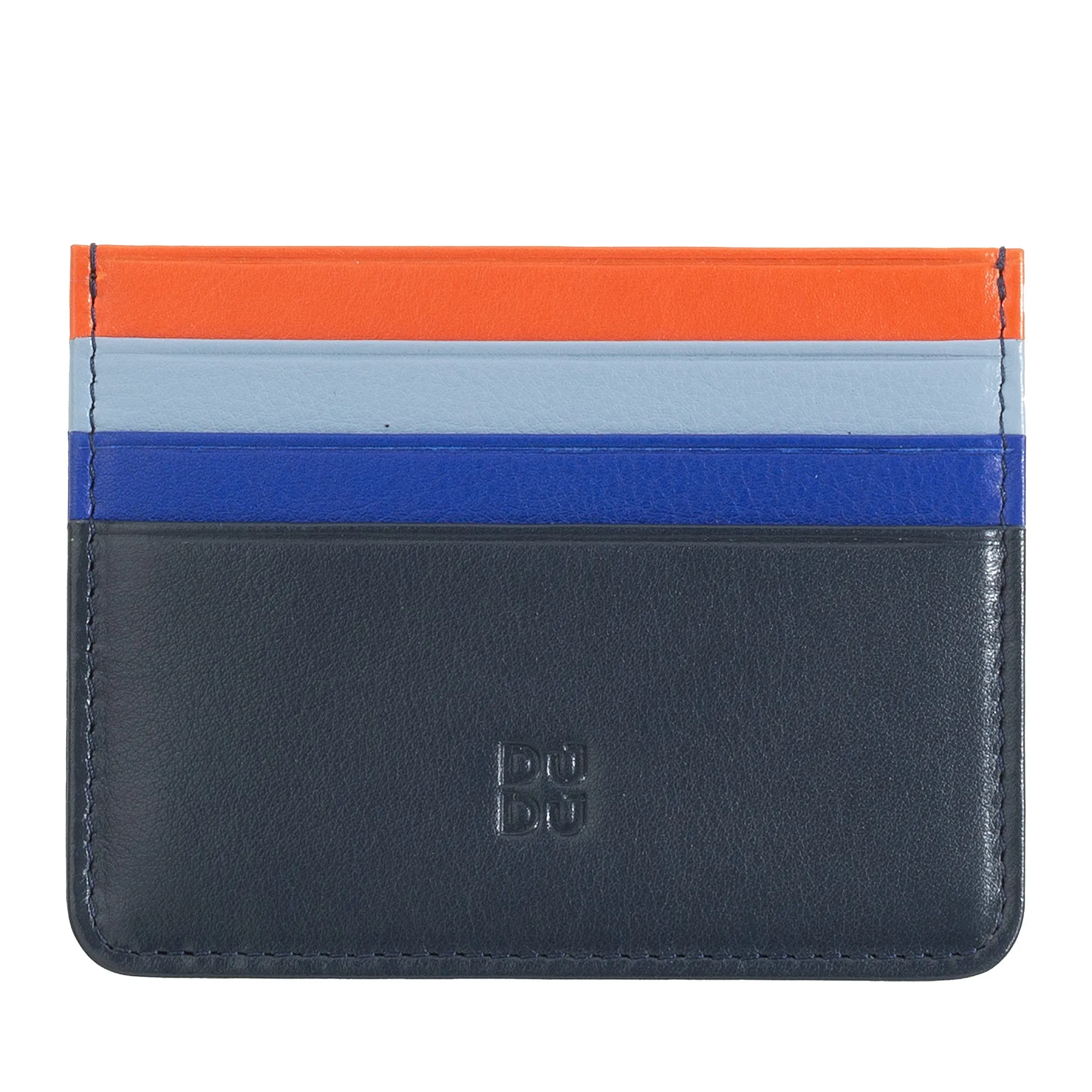 Colored credit cards in Nappa Leather 6 Dudu pockets