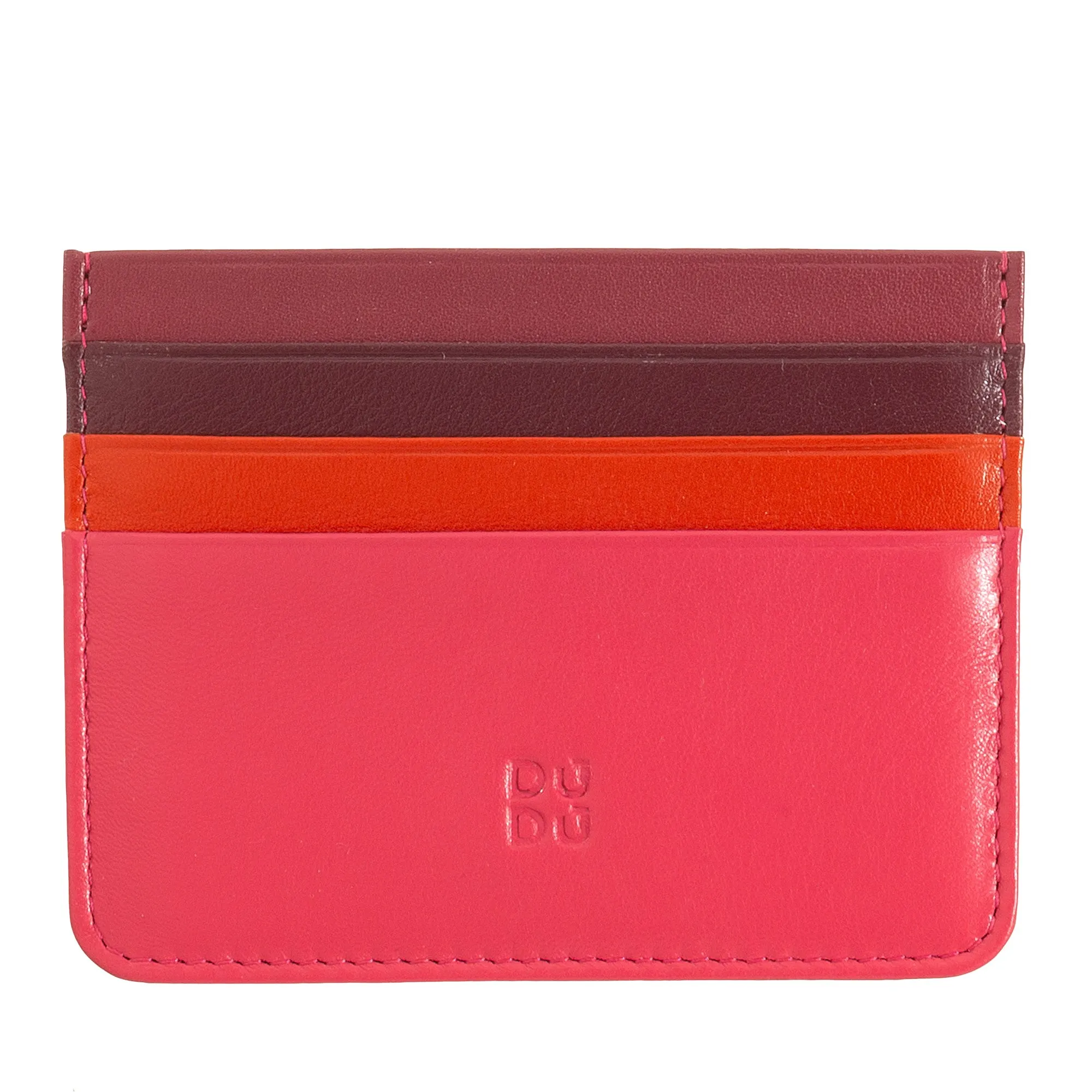 Colored credit cards in Nappa Leather 6 Dudu pockets