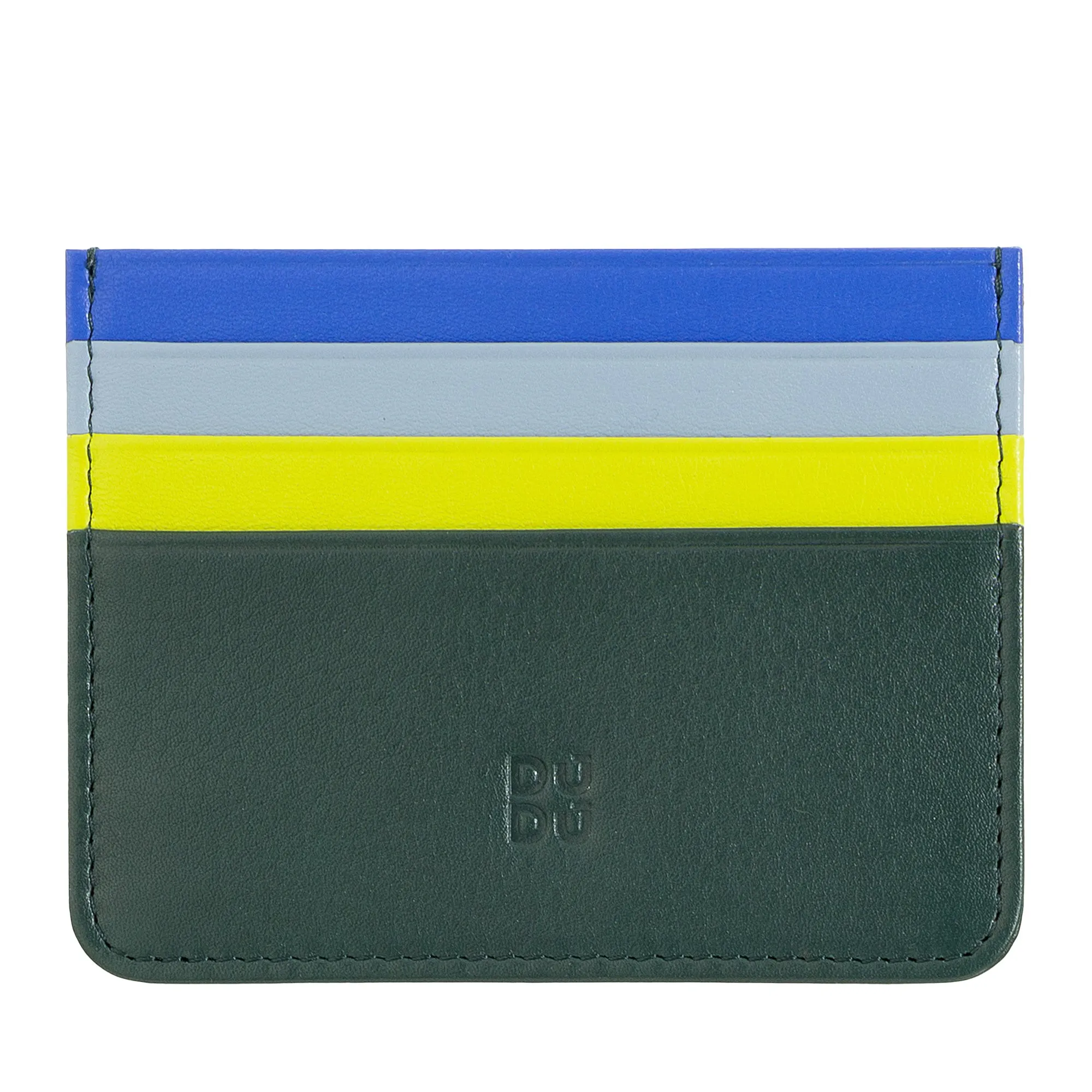 Colored credit cards in Nappa Leather 6 Dudu pockets