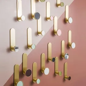 Colored Shell Brass Wall Organizer