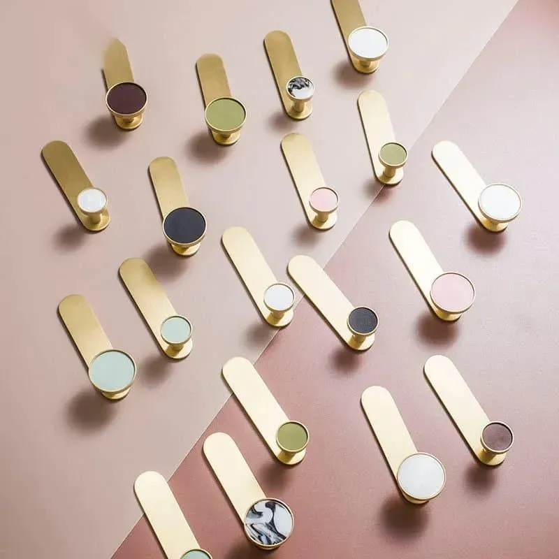 Colored Shell Brass Wall Organizer
