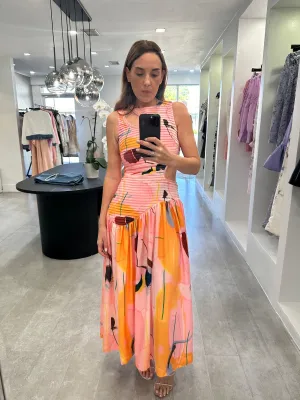 COLORFUL ABSTRACT DRESS