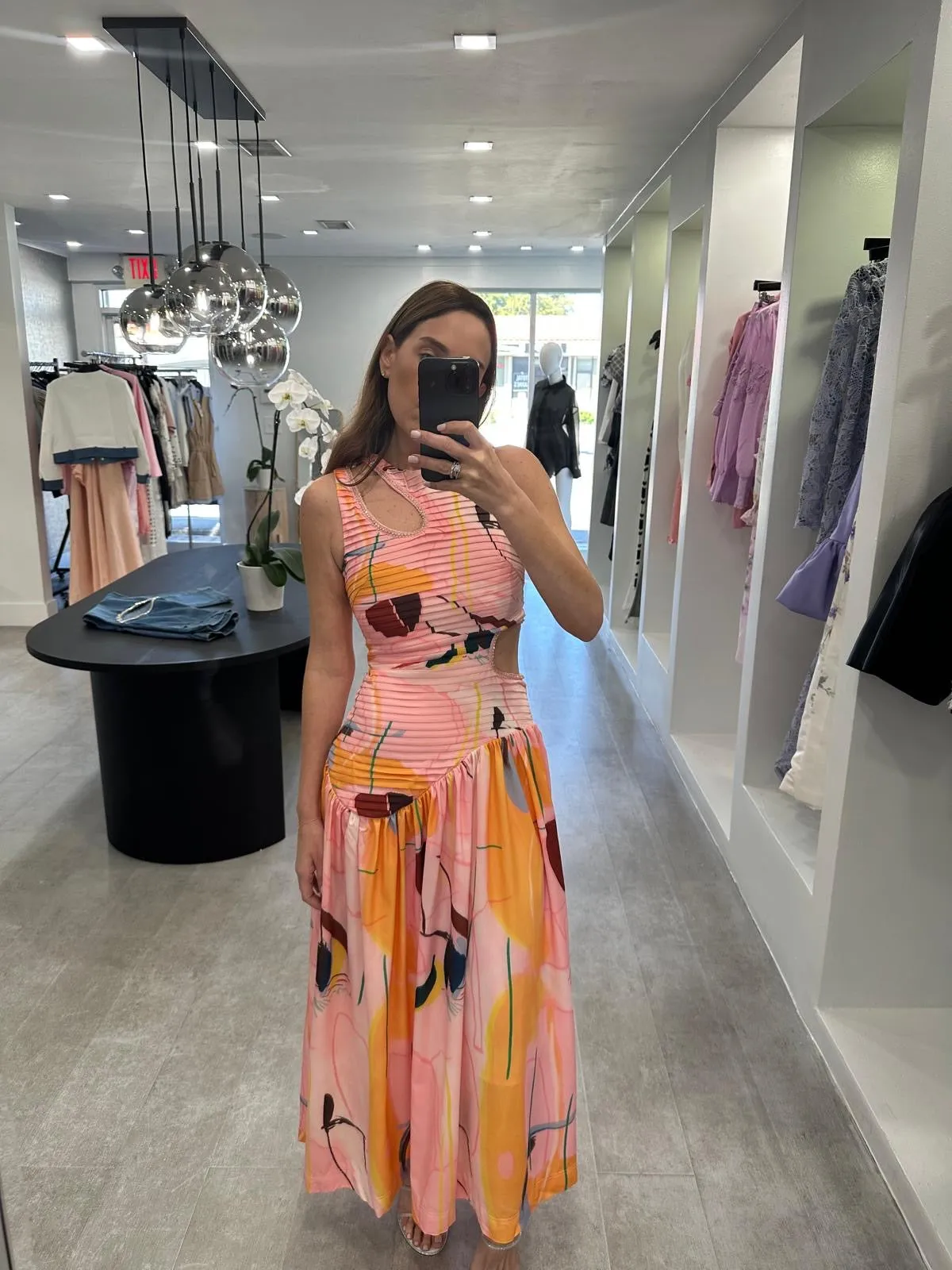 COLORFUL ABSTRACT DRESS