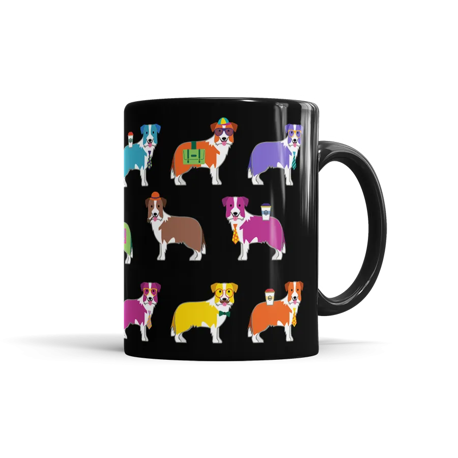 Colorful Border Collie Mug