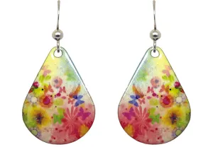 Colorful Butterflies Earrings, sterling silver French hooks, Item# 1131