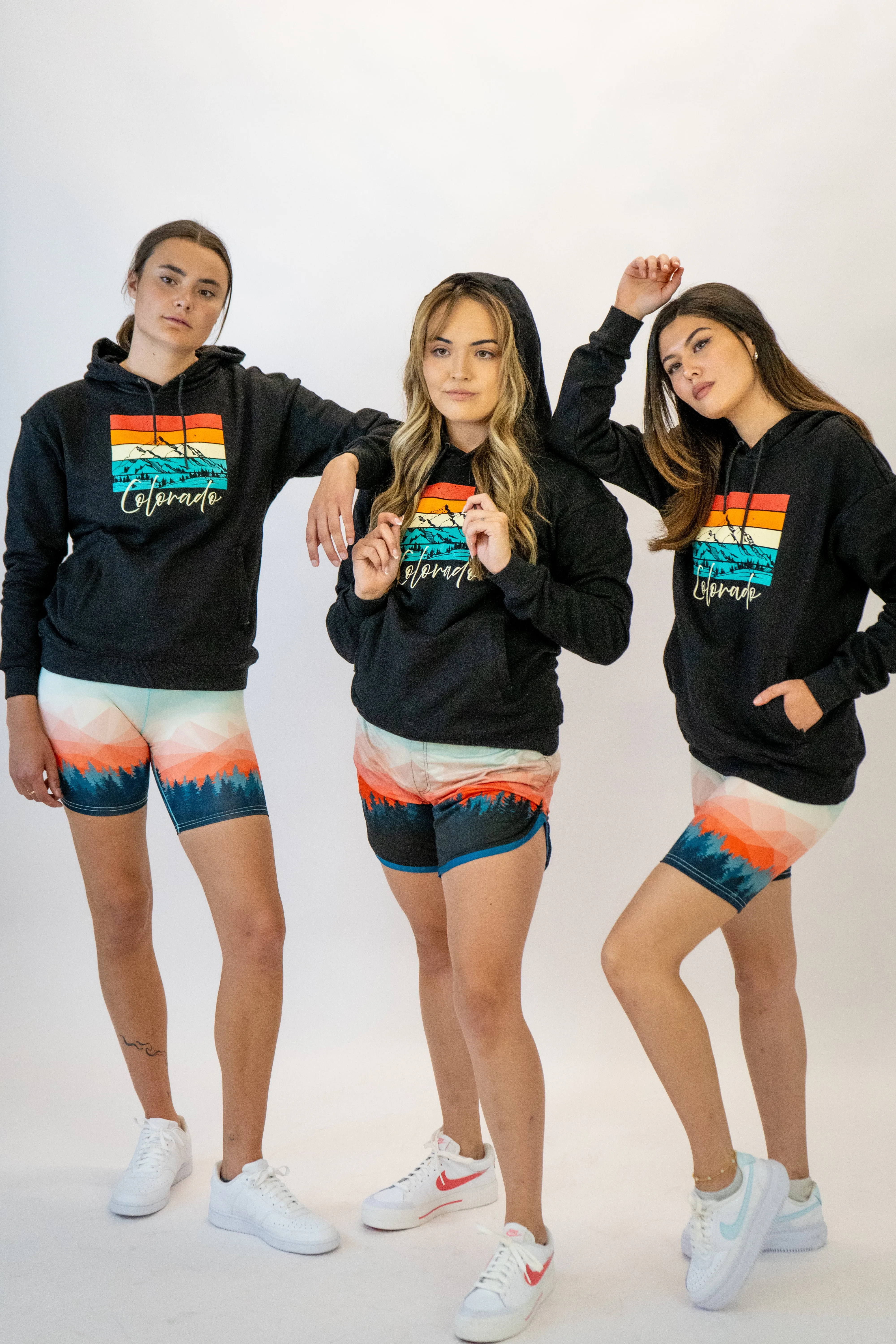 Colorful Colorado Black Hoodie