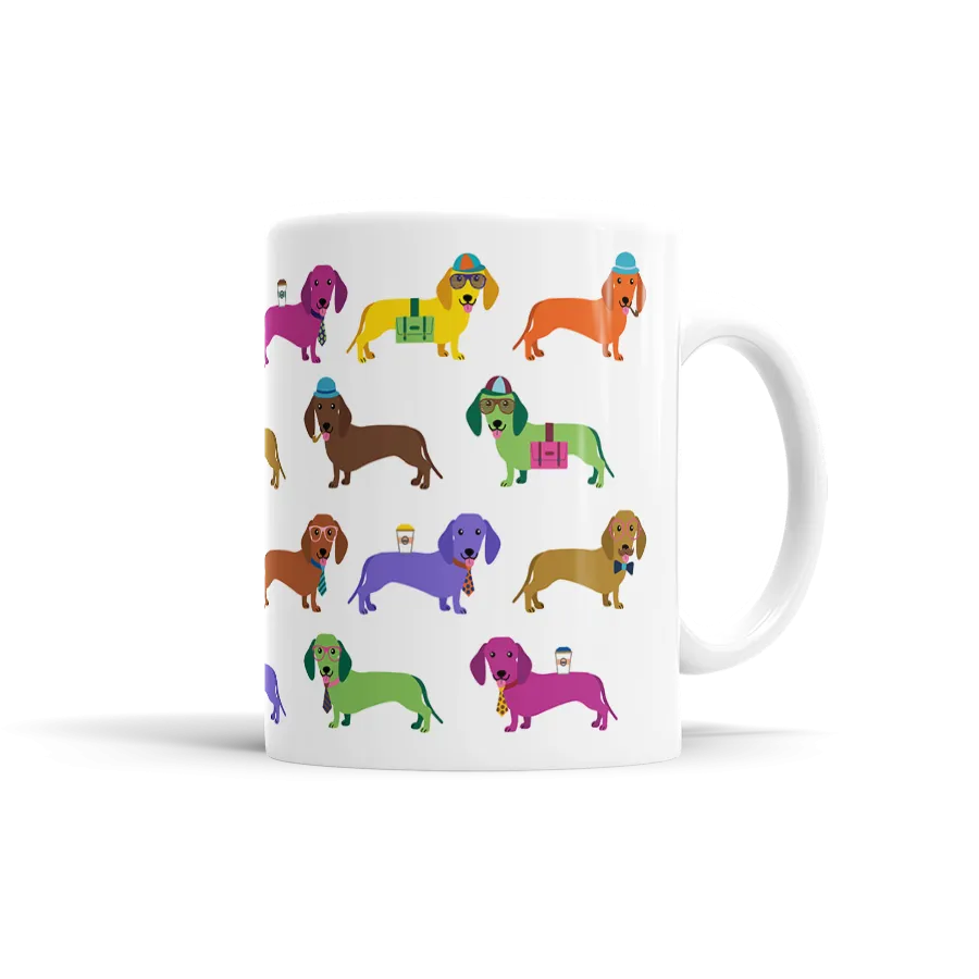 Colorful Dachshund Mug
