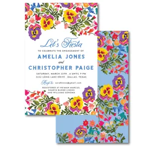 Colorful Flowers Invitation