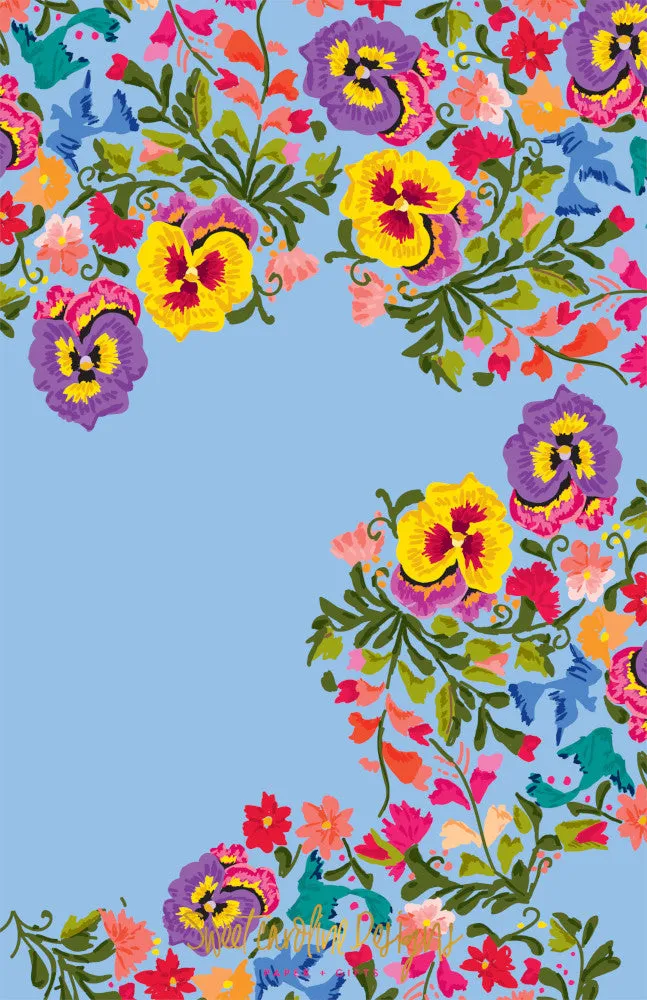 Colorful Flowers Invitation
