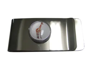 Colorful Geometric Giraffe Money Clip
