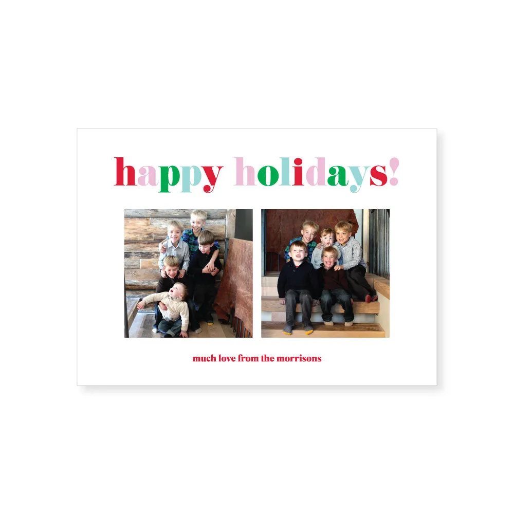 Colorful Greeting // holiday card