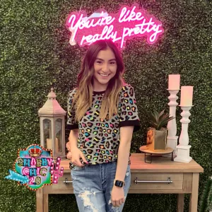 Colorful Leopard Tee